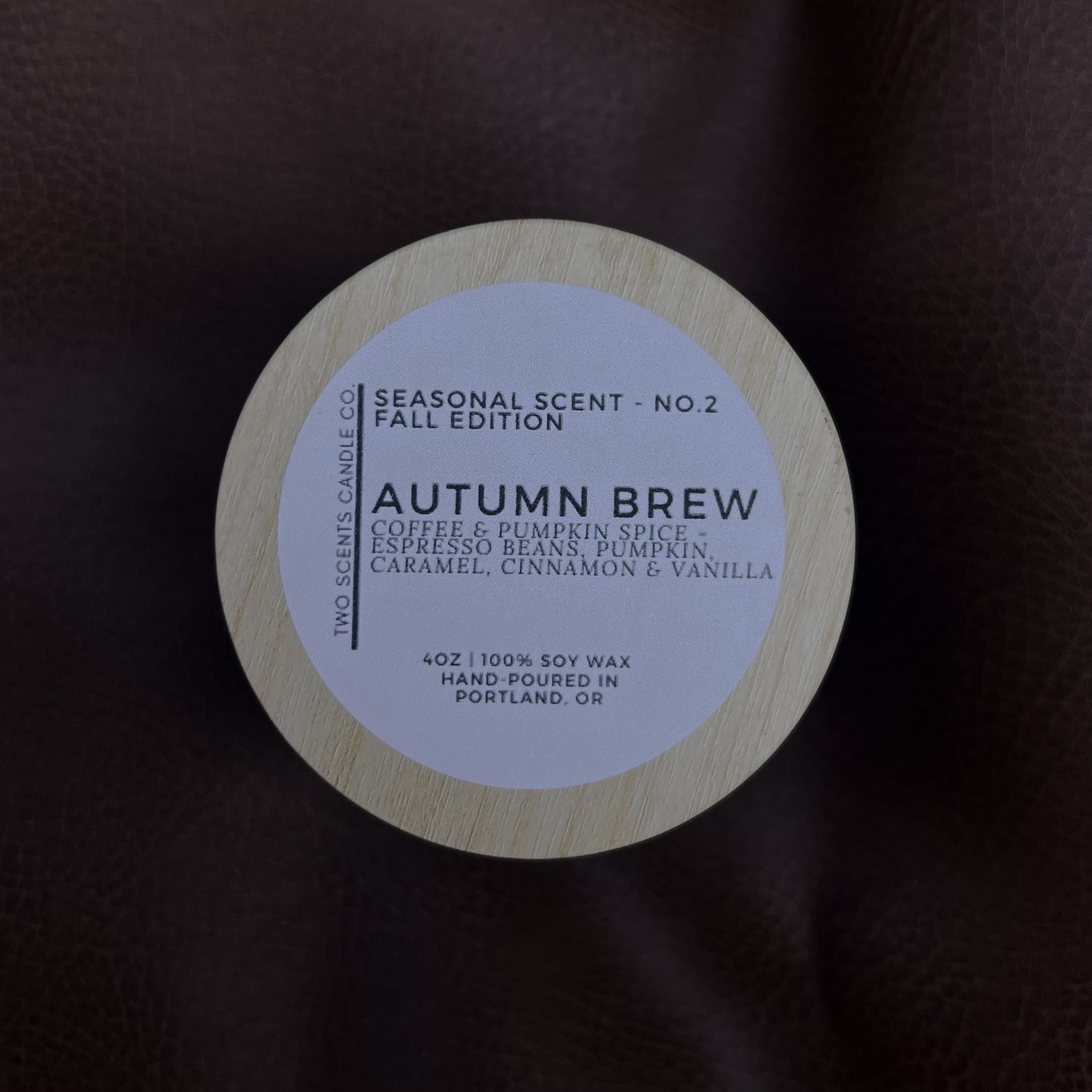 Fall Series No. 2 - Autumn Brew - 100% Soy Wax Candle